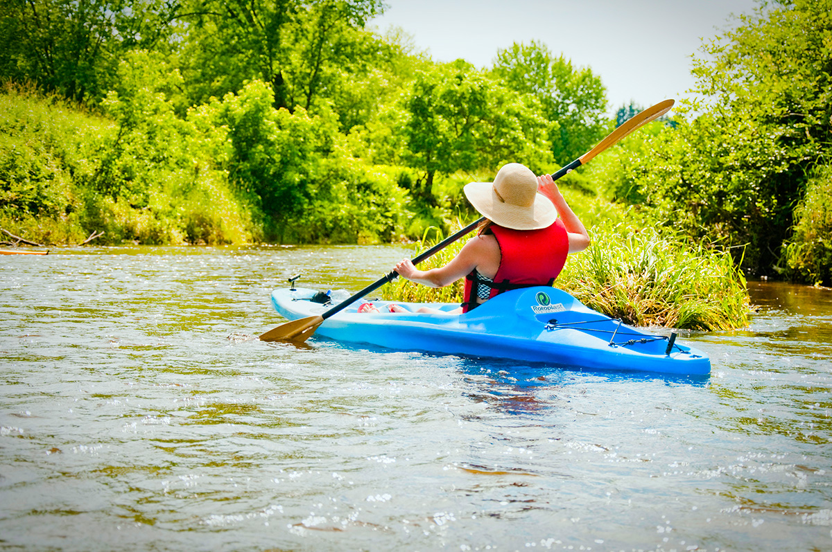 Station O'Kataventures - kayak, canot, SUP - Situé à Mansonville en Estrie au Camping Nature Plein Air