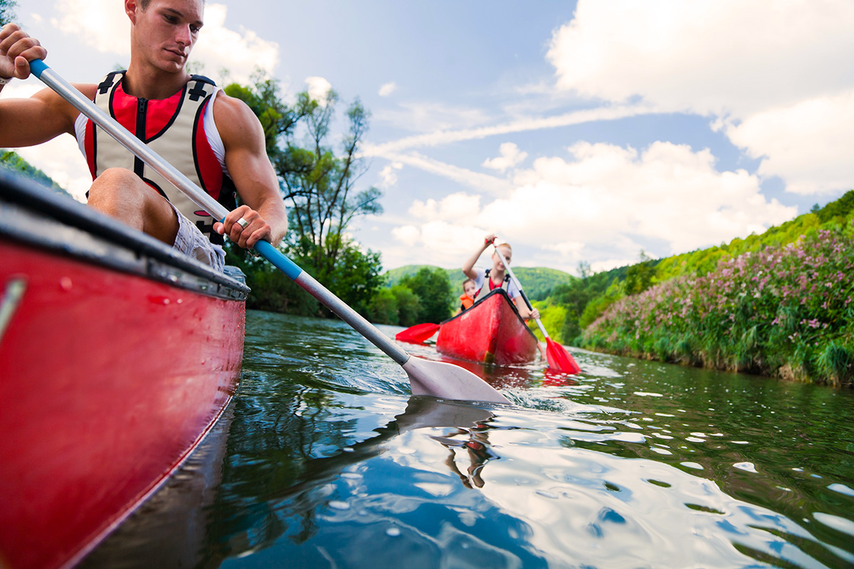 Station O'Kataventures - canoe - Located in Mansonville in the Eastern Townships at Camping Nature Plein Air